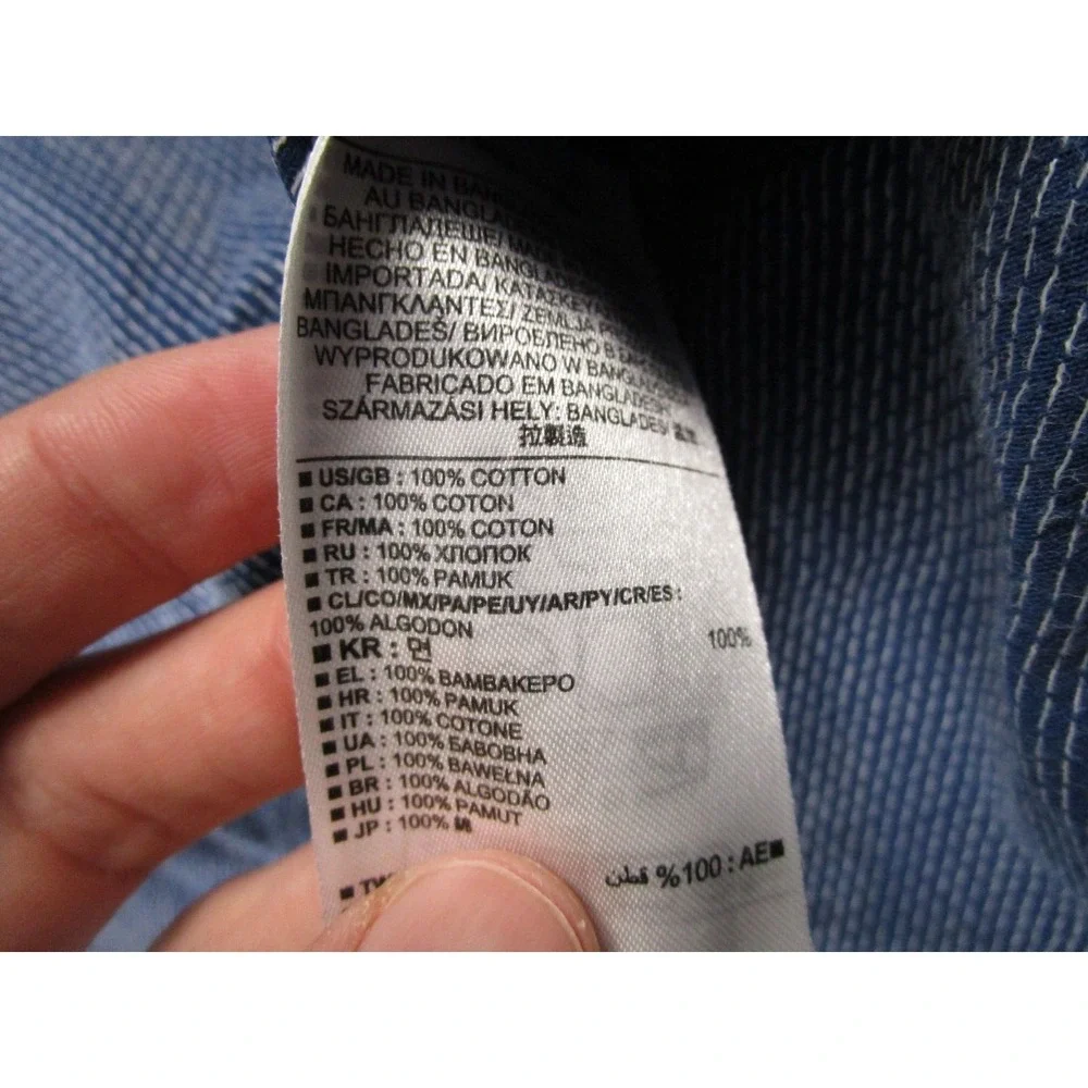 Banana Republic Shirt‎ Mens Medium Blue Button Down Long Sleeve Preppy